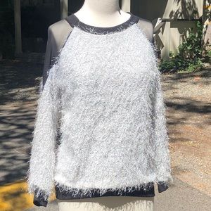 ⭐️New⭐️ Embellished Sheer-Back Sweater ✂️ Final